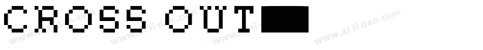 Cross Out字体转换